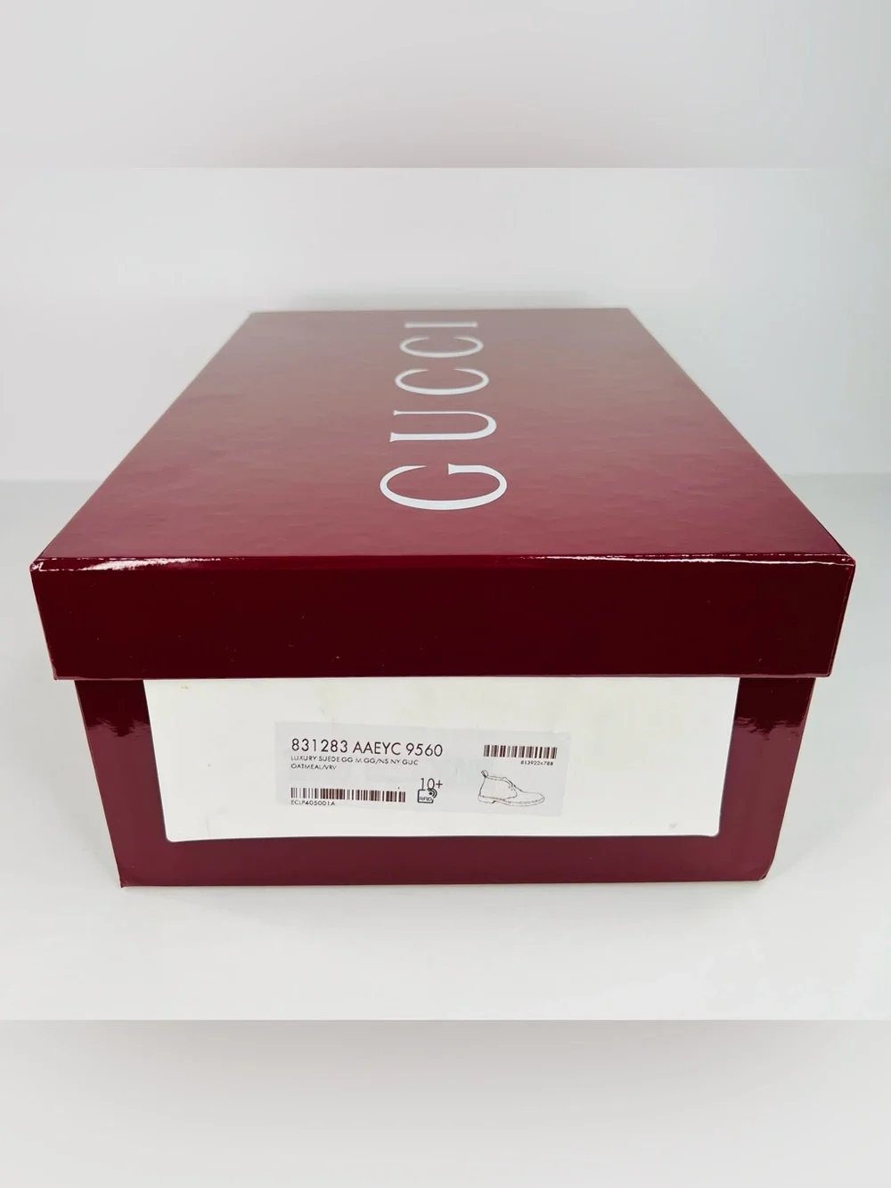 Gucci GG Supreme Suede Lace-up Ankle Desert Boots UK 10.5 - US 11 - EU 44.5